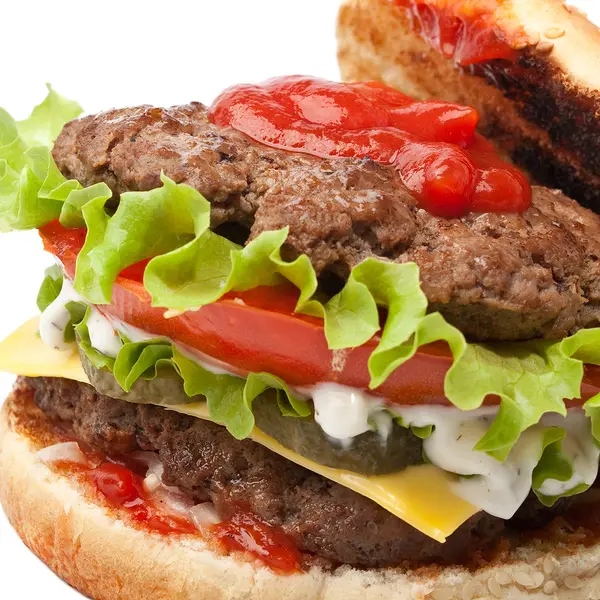 Double Stacked Cheeseburger