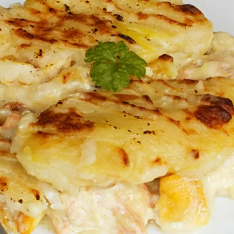 Salmon Potato Pie