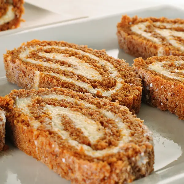 Pumpkin Pecan Cream Cheese Roll