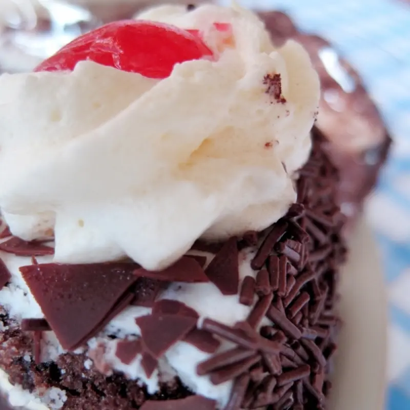 Black Forest Brownie Pie