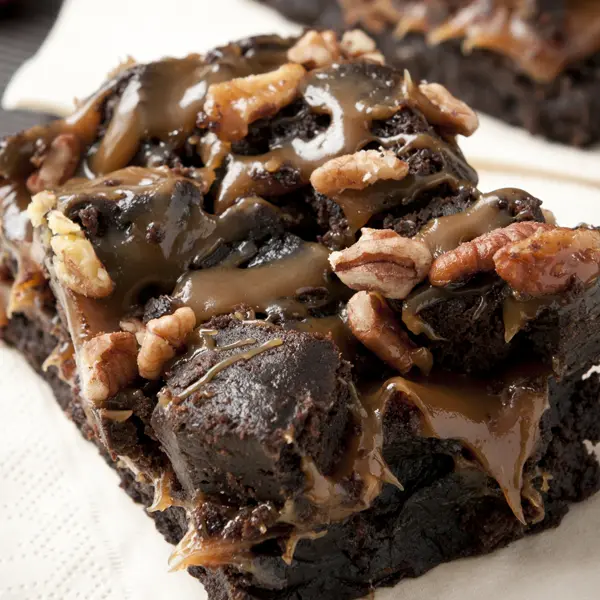 Nutty Caramel Brownies