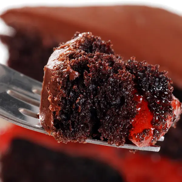 Strawberry Filled Chocolate Layer Cake