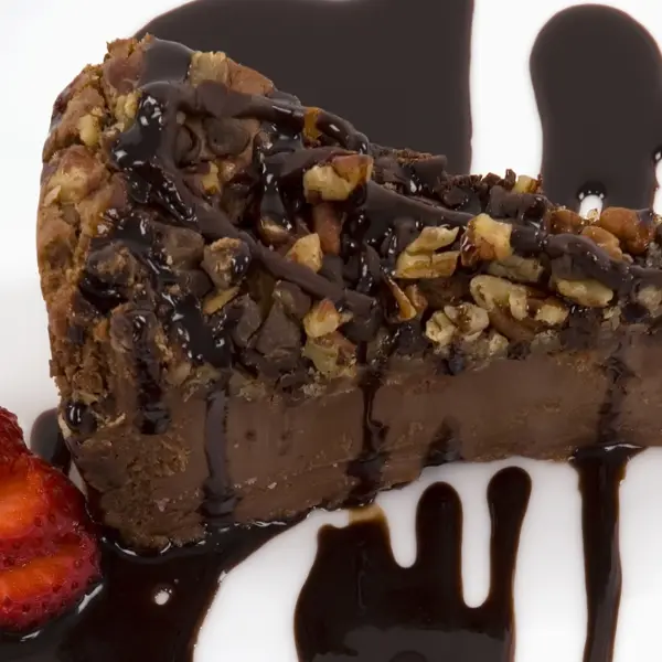 Walnut Chocolate Chunk Topped Cheesecake