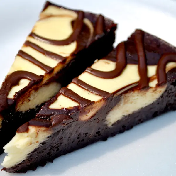 Marble Pie with Chocolate Drizzle