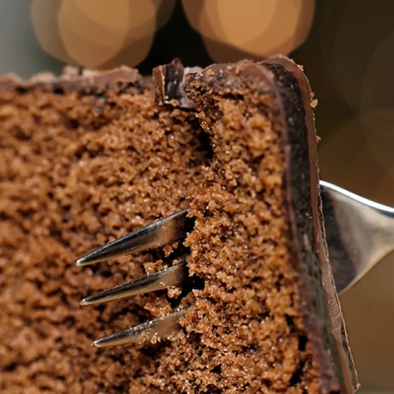 Simple Homemade Moist Chocolate Cake and Glaze