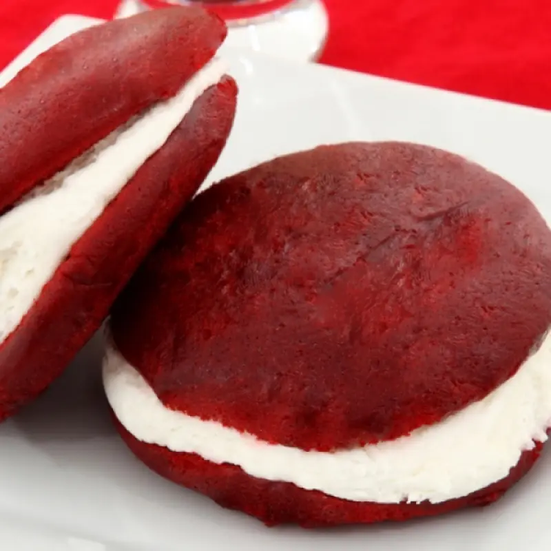 Red Velvet Whoopie Pies