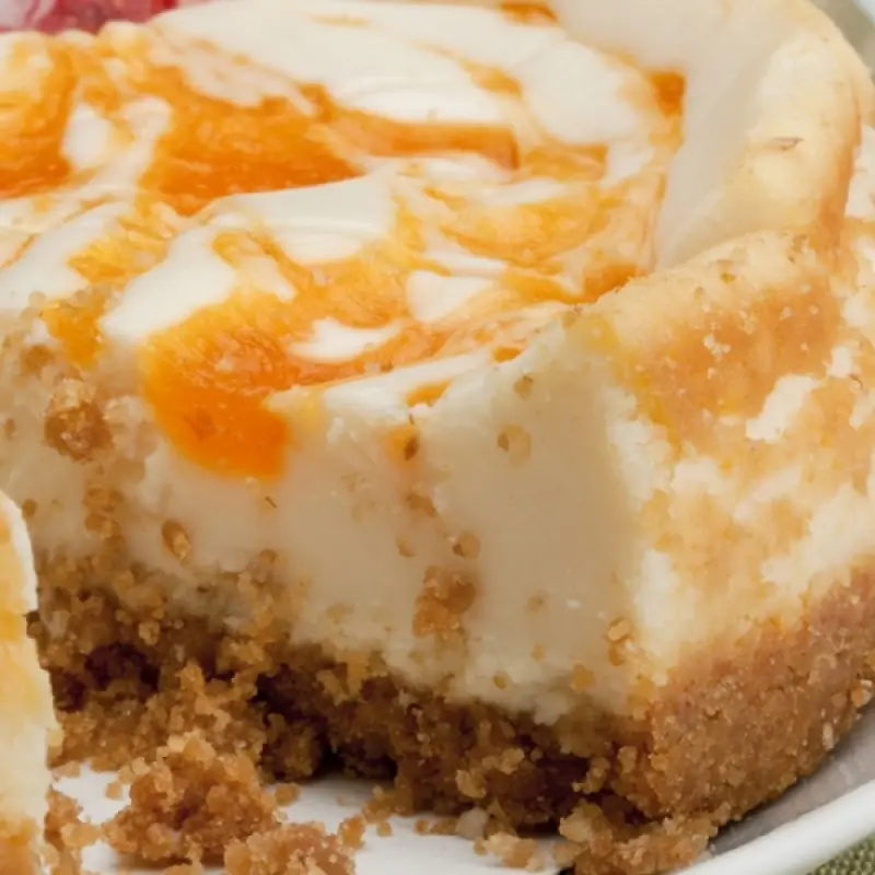 Amaretto Peach Cheesecake