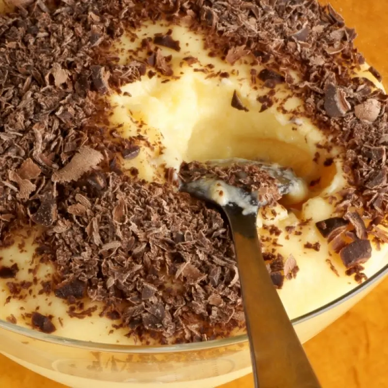 Vanilla Custard and Chocolate Dessert