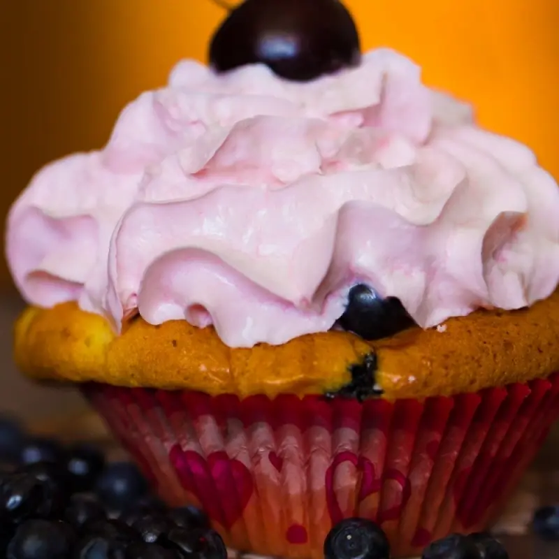 Blueberry Ice Cream Muffins