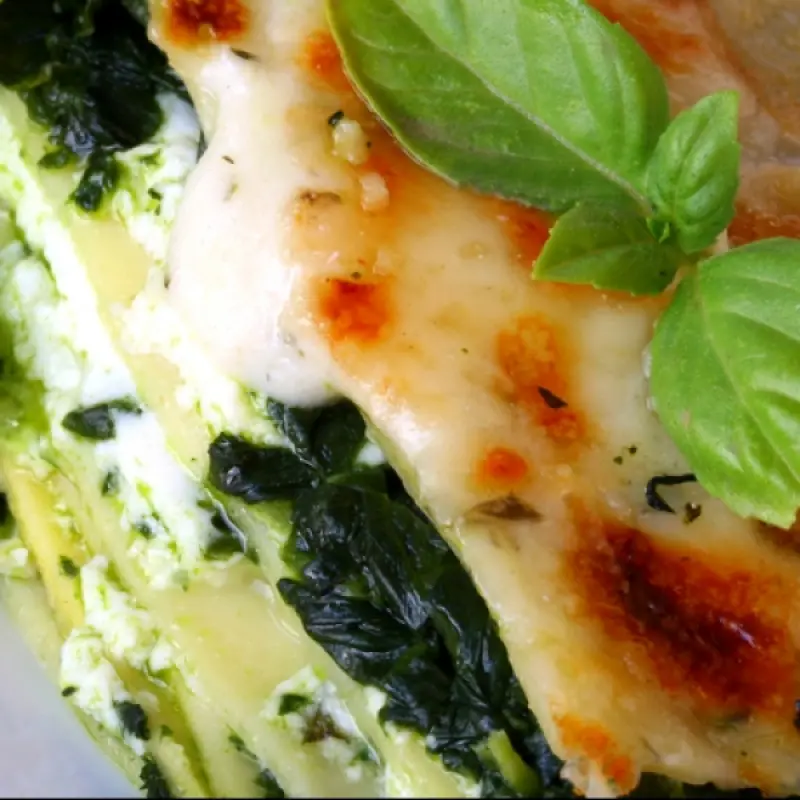 Spinach and Ricotta Cheese Lasagna