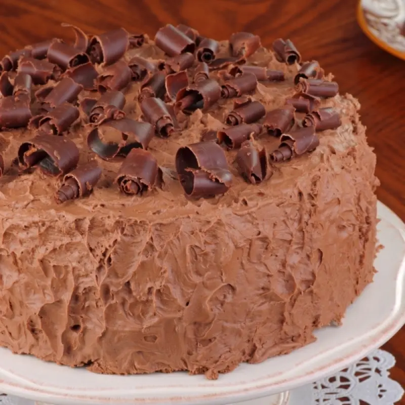 Mocha Cake With Chocolate Frosting