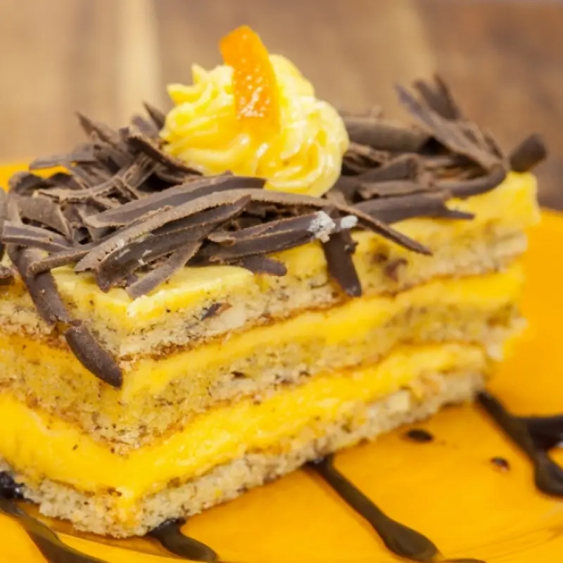Lemon Poppy Cake With Zesty Orange Curd Filling