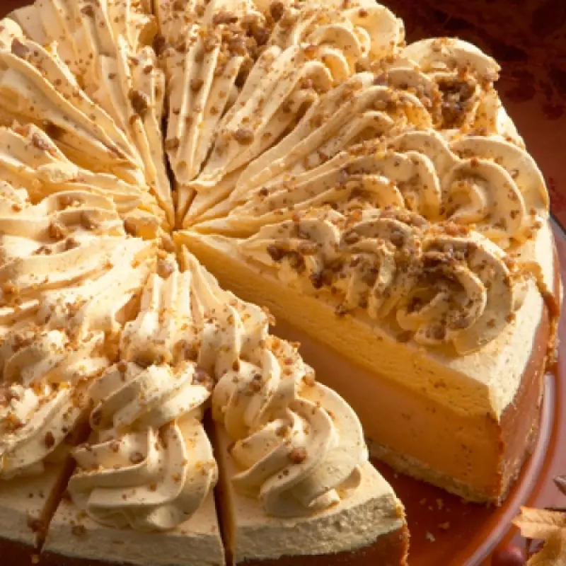 No Bake Pumpkin Cheesecake With Pumpkin Creamcheese Frosting