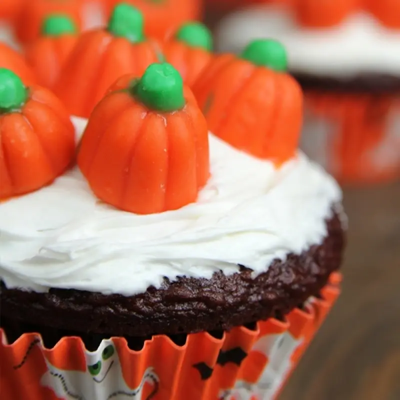 Halloween Chocolate Cupcakes
