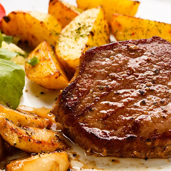 Ribeye Steaks and Potatoes With Smokey Paprika Rub