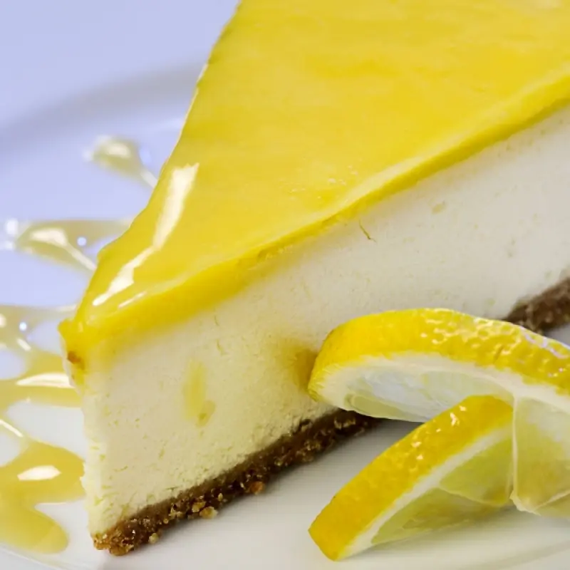 Lemon Glazed Cheesecake
