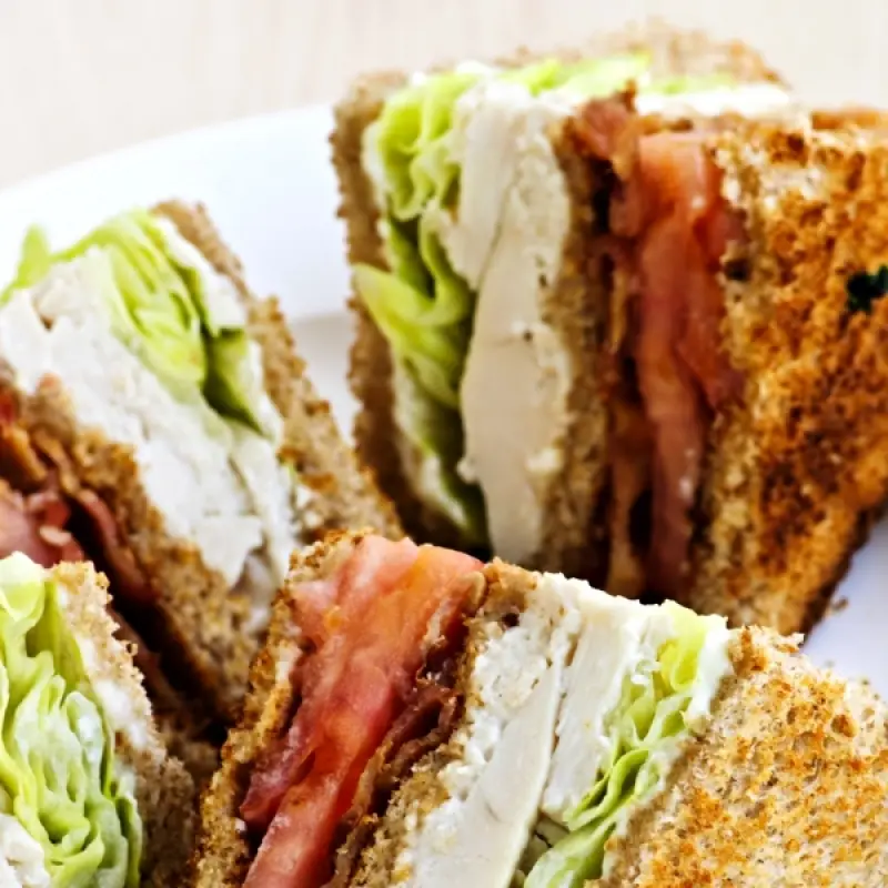 Hot Turkey Club Sandwiches