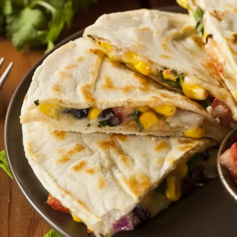 Speedy Cheese Quesadilla