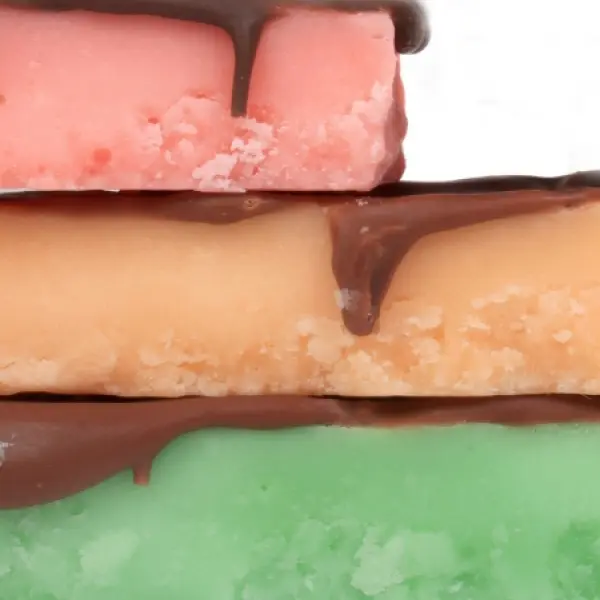 Orange Strawberry and Mint Cream Chocolate Ganache Coated Fudges