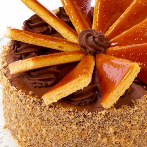 Chocolate Cake with Caramel Filling
