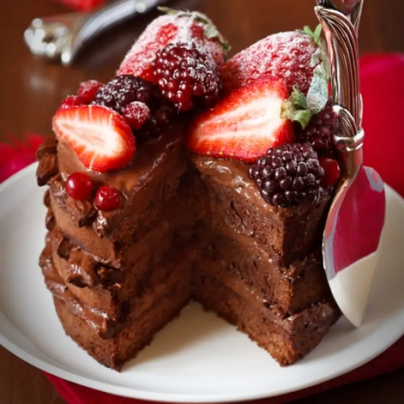 Triple Decker Chocolate Cake