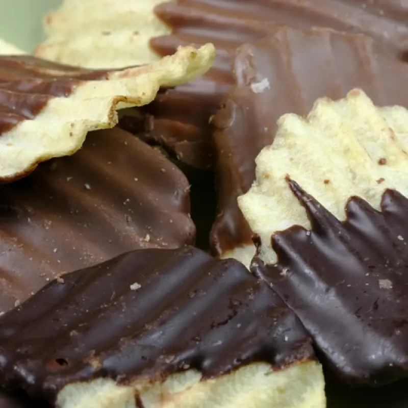 Chocolate Dipped Potato Chips