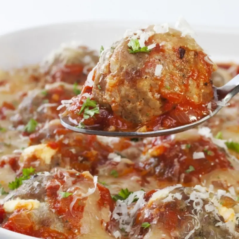 Turkey Meatballs In Tomato Cheese Sauce