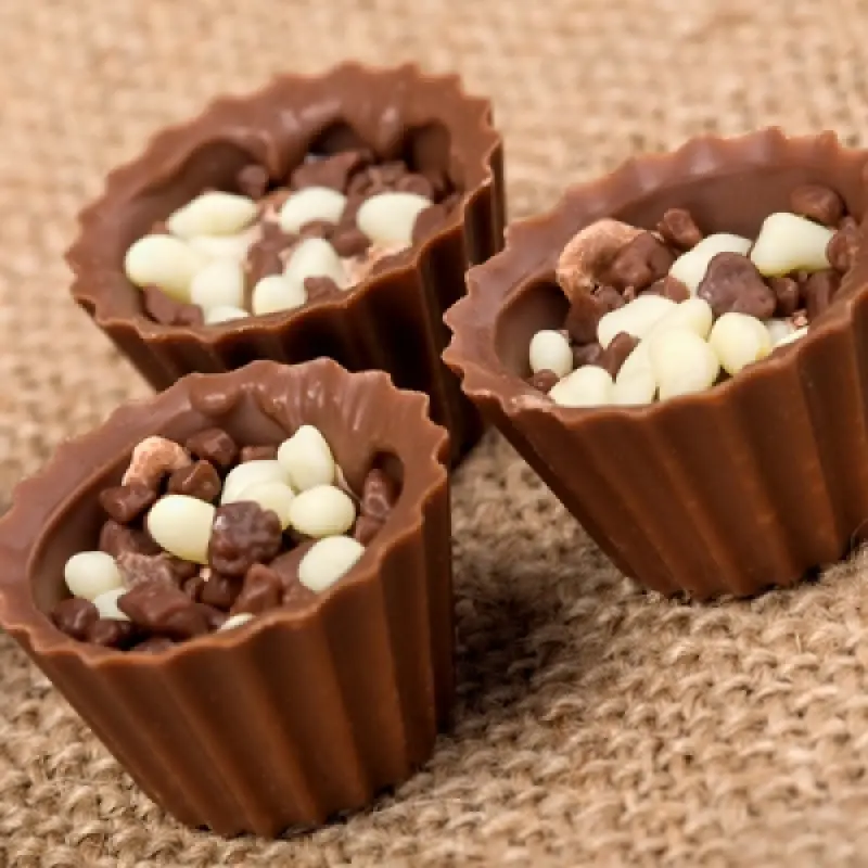 Homemade Chocolate Cups