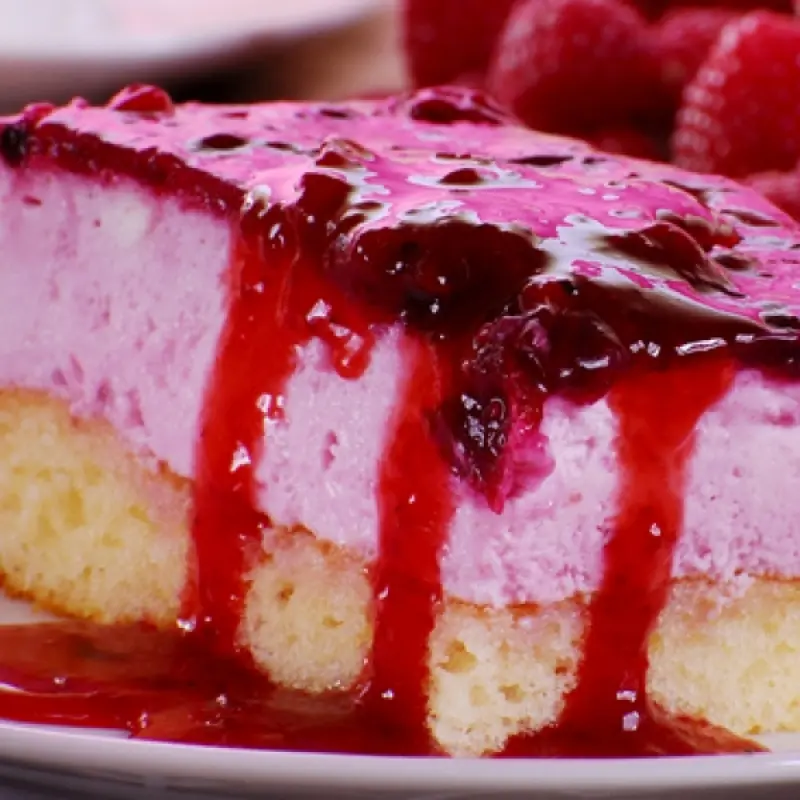 Tangy Lemon Berry Mousse Cake