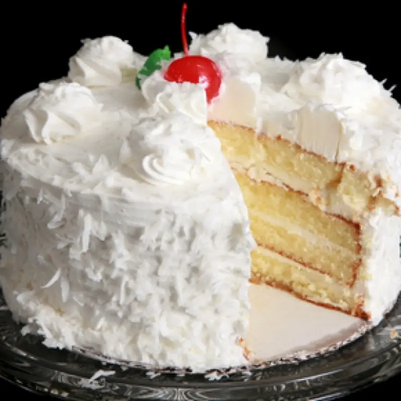 Vanilla Layer Cake with Coconut