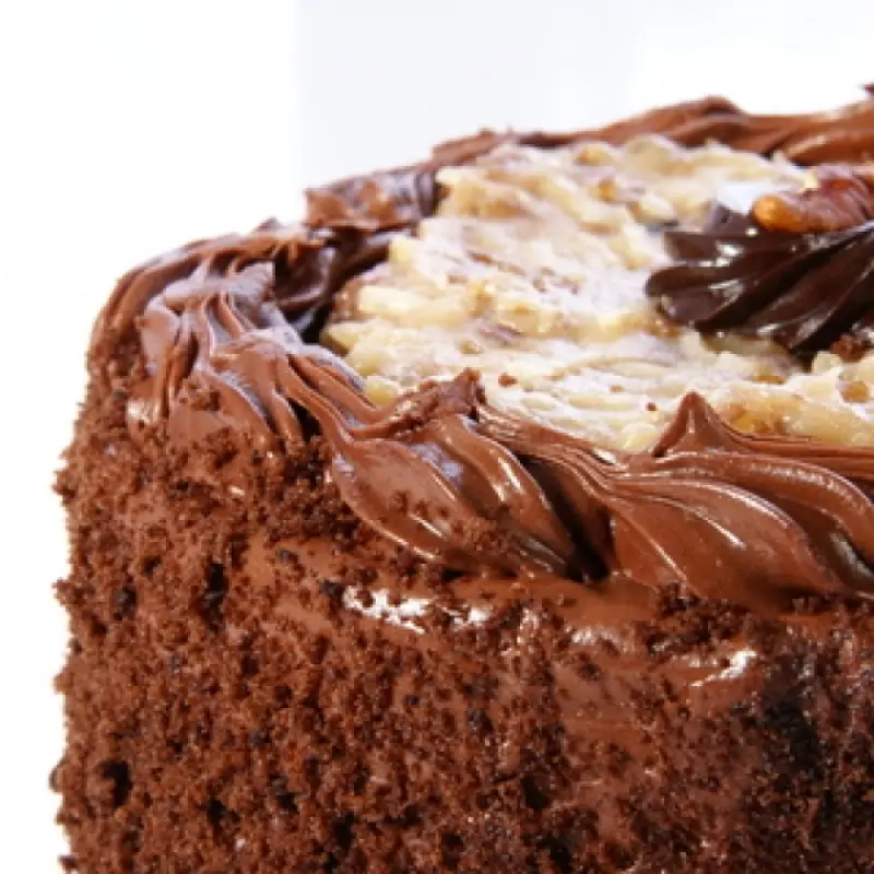 Coffee and Walnut Cake With Chocolate and Buttercream Frostings