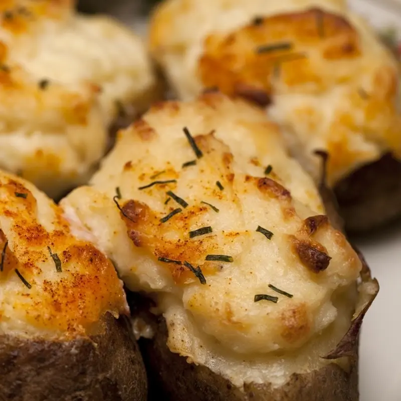 Double Stuffed Baked Potatoes