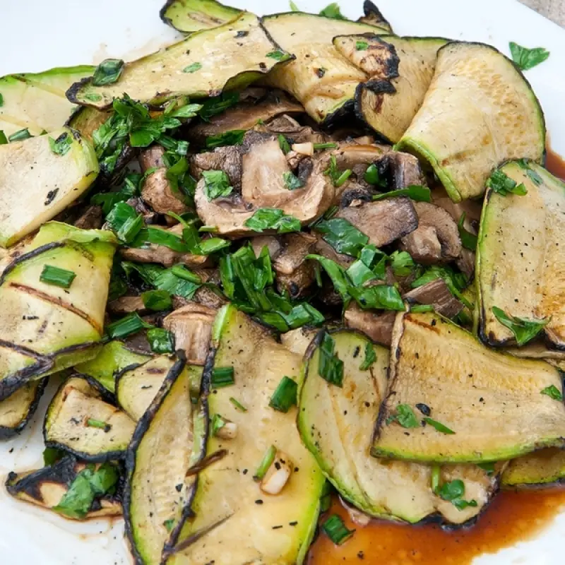 Zucchini and Mushroom Dish