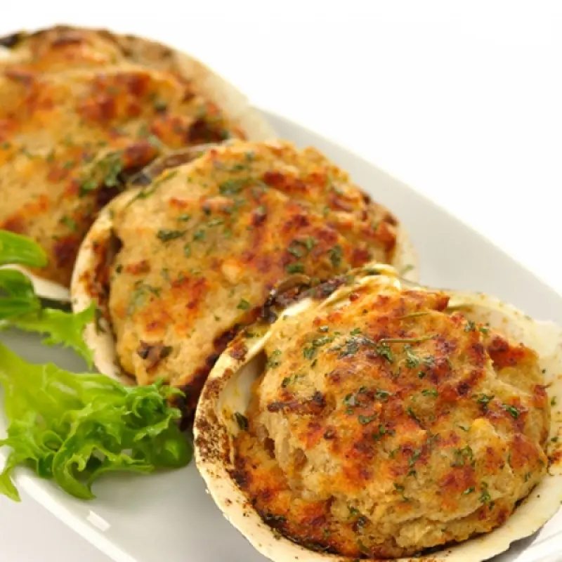 Crispy Stuffed Clams