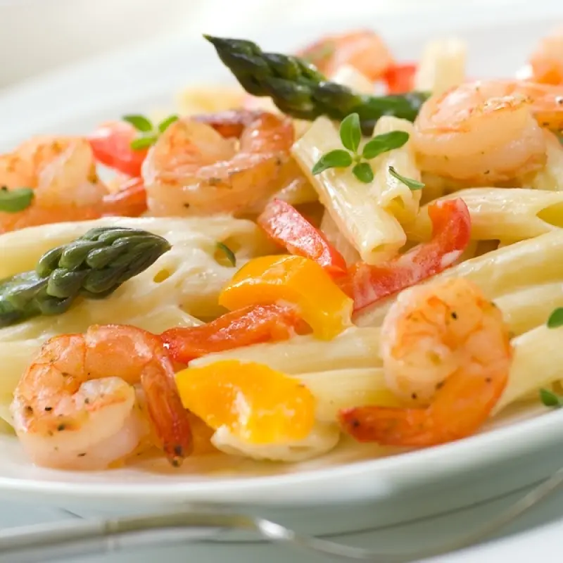 Crispy Shrimp Pasta