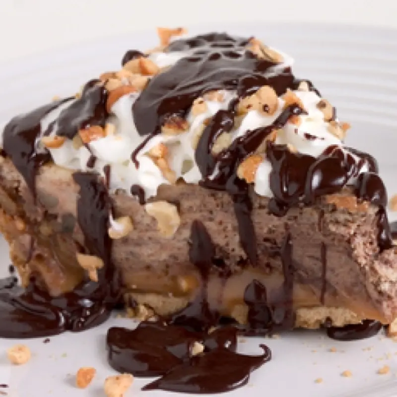Salted Caramel Chocolate Mousse Pie
