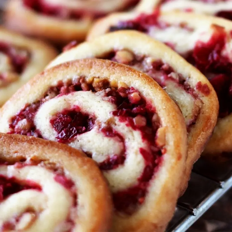 Cranberry Walnut Roll Up Freezer Cookies