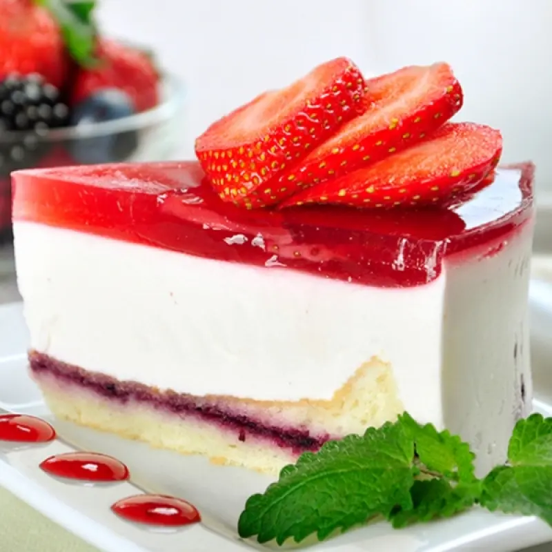 Strawberry Marshmallow Jelly Cake