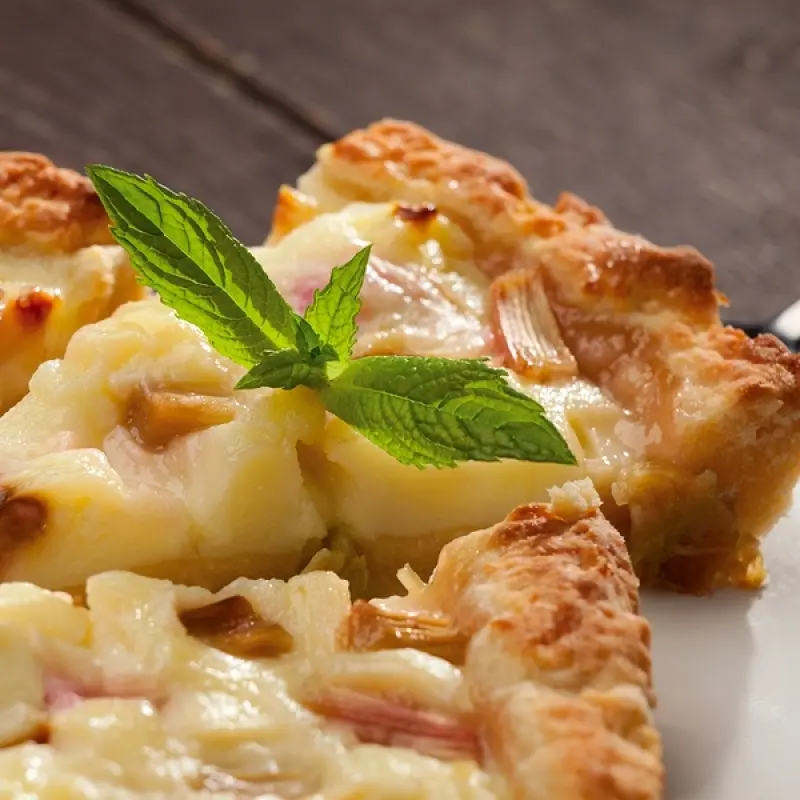Rhubarb Custard Tart