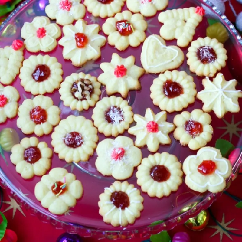 Cookie Press Christmas Cookies