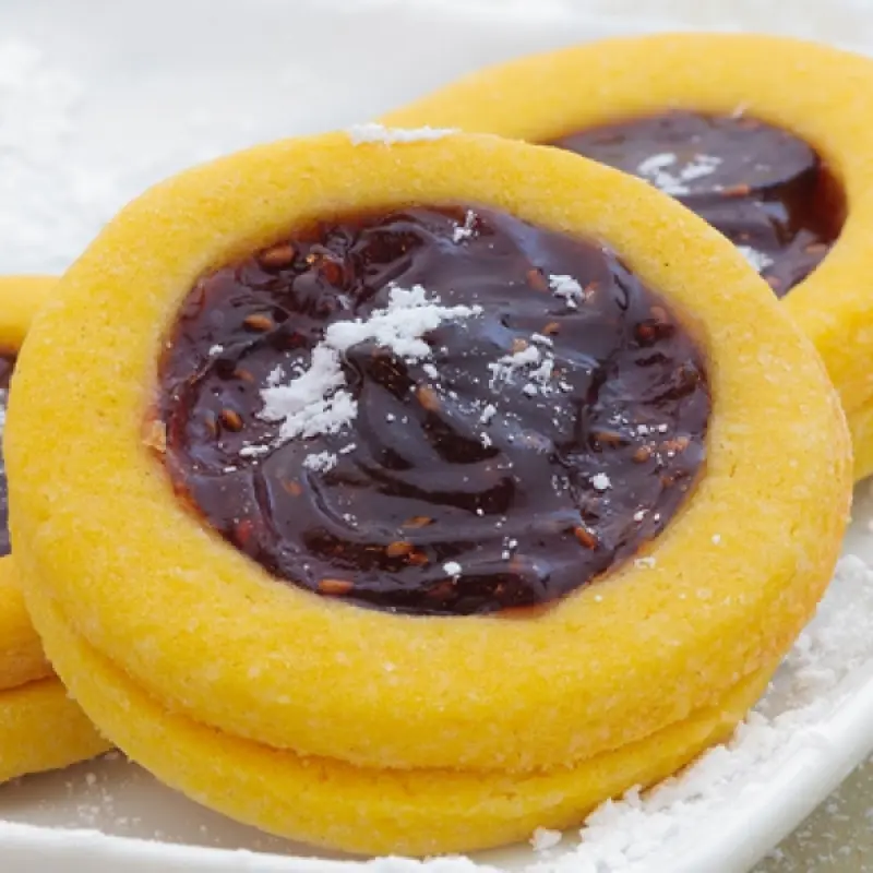 Strawberry Filled Cookies