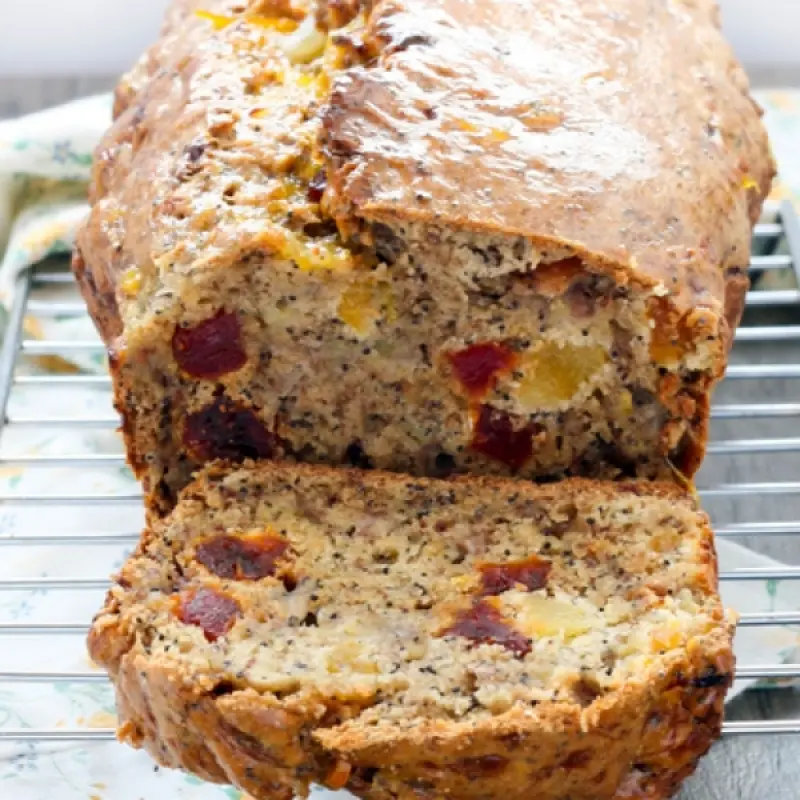 Festive Poppy Seed Fruit Cake