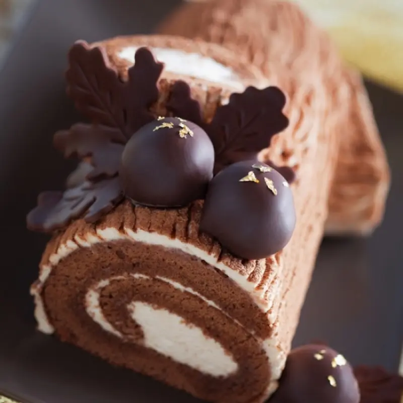 Boozy Chocolate Yule Log