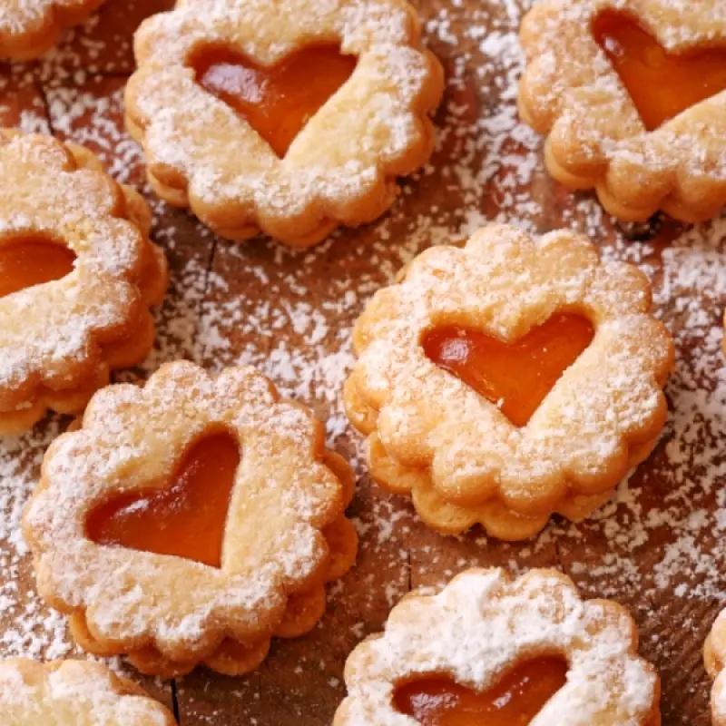 Apricot Jam filled Sugar Cookies