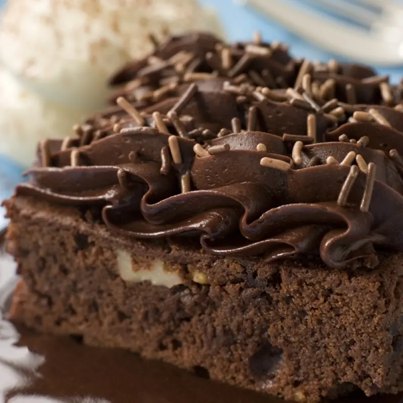 Fudge Brownies With Fudge Frosting