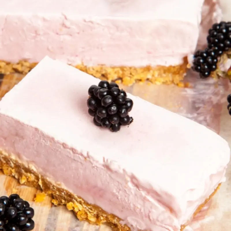 Frozen Blackberry Cheesecake