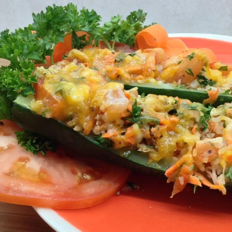 Baked Stuffed Zucchini Baskets