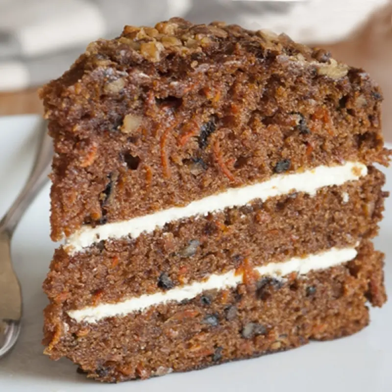Carrot Cake With Mini Chocolate Chips and Nuts
