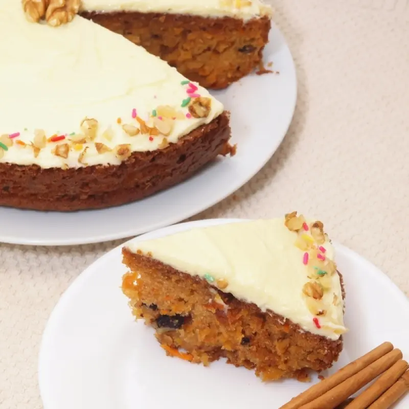 Cinnamon Raisin Carrot Cake