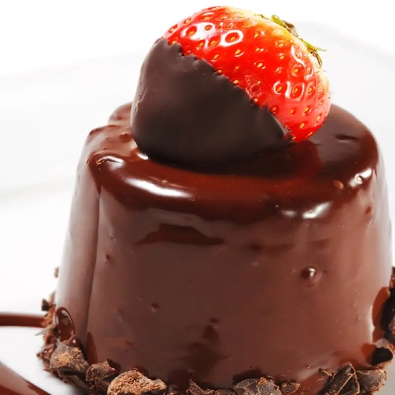 Mini Molded Chocolate Glazed Cakes